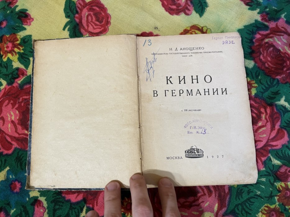 Анощенко Н.Д. Кино в Германии.