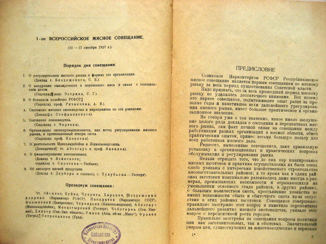 Мясной рынок. Материалы I всероссийского мясного совещания внуторгов, кооперации и госзаготовителей