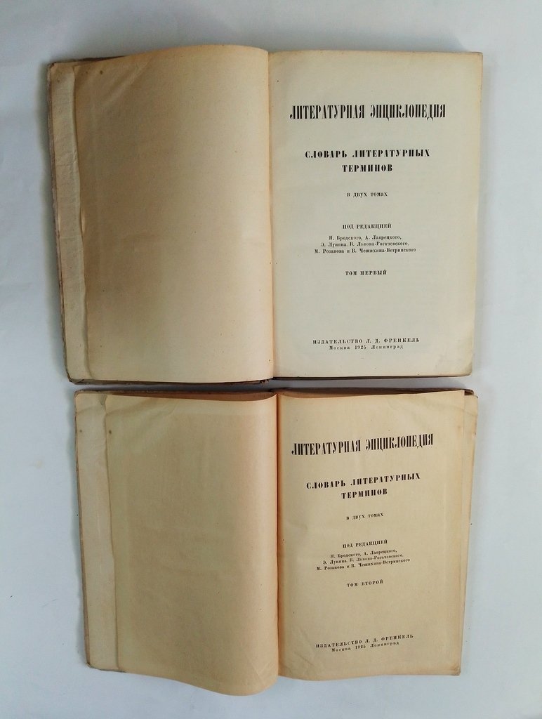 Литературная энциклопедия.