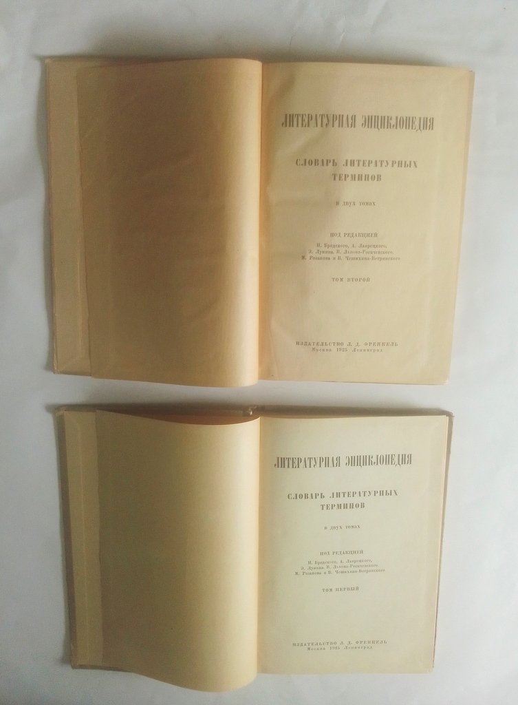 Литературная энциклопедия.