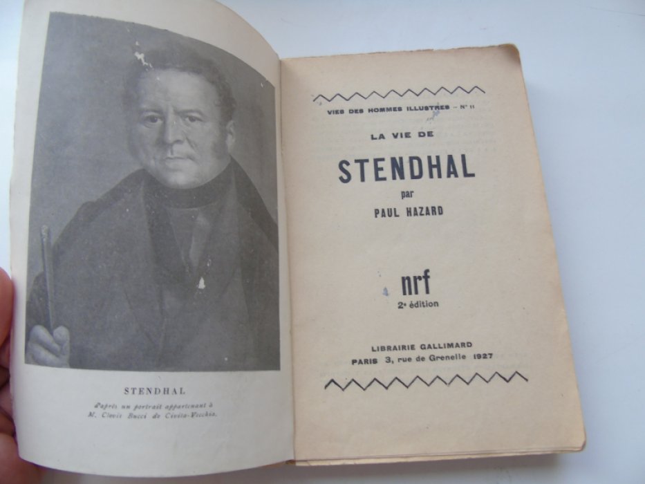 Hazard Paul. La Vie de Stendhal.