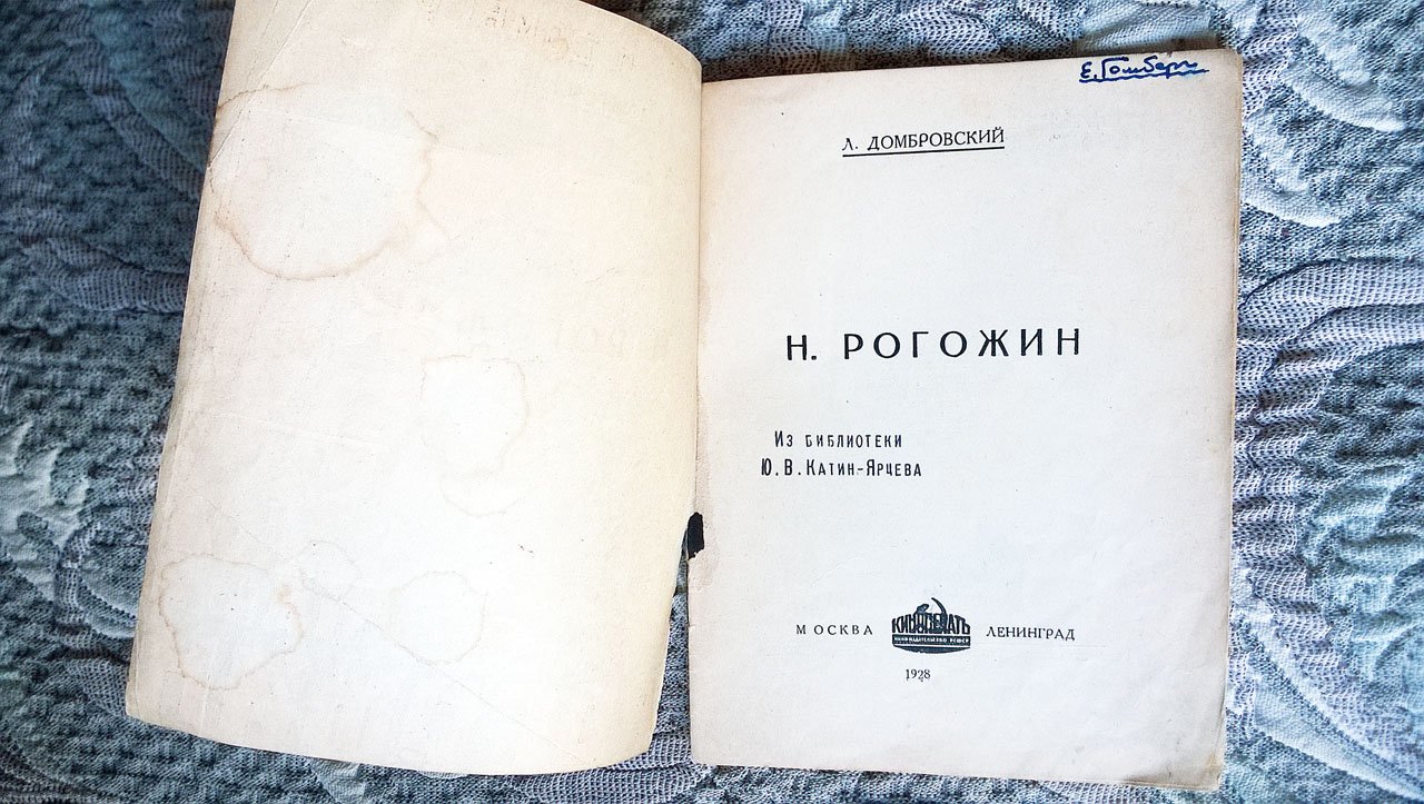 Домбровский Л. Наум Рогожин.