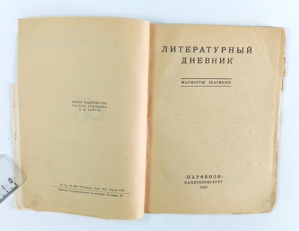 Шагинян, Мариэтта. Литературный дневник.
