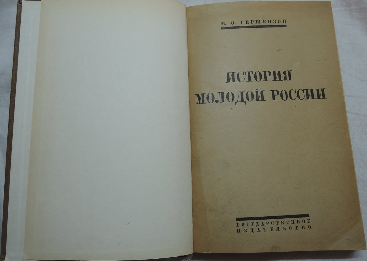 Гершензон М.О. История молодой России.