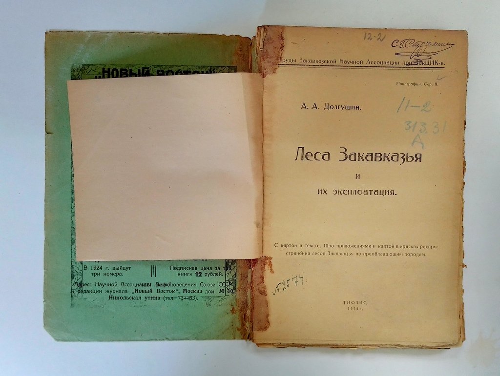 Долгушин А.А. Леса Закавказья и их эксплуатация.