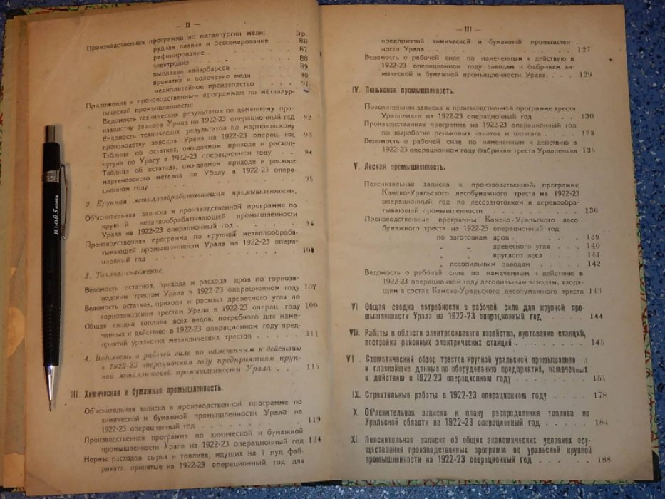 Производственная программа уральской крупной промышленности на 1922 - 23 операционный год.