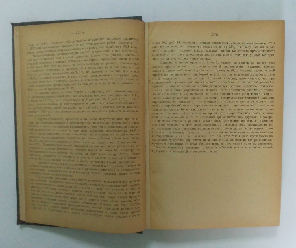 Фабрично-заводская промышленность за 1922 год.