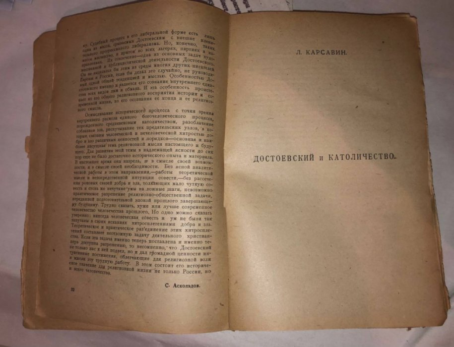 Долин А.С., Аскольдов С.и др. Достоевский. Статьи и материалы.