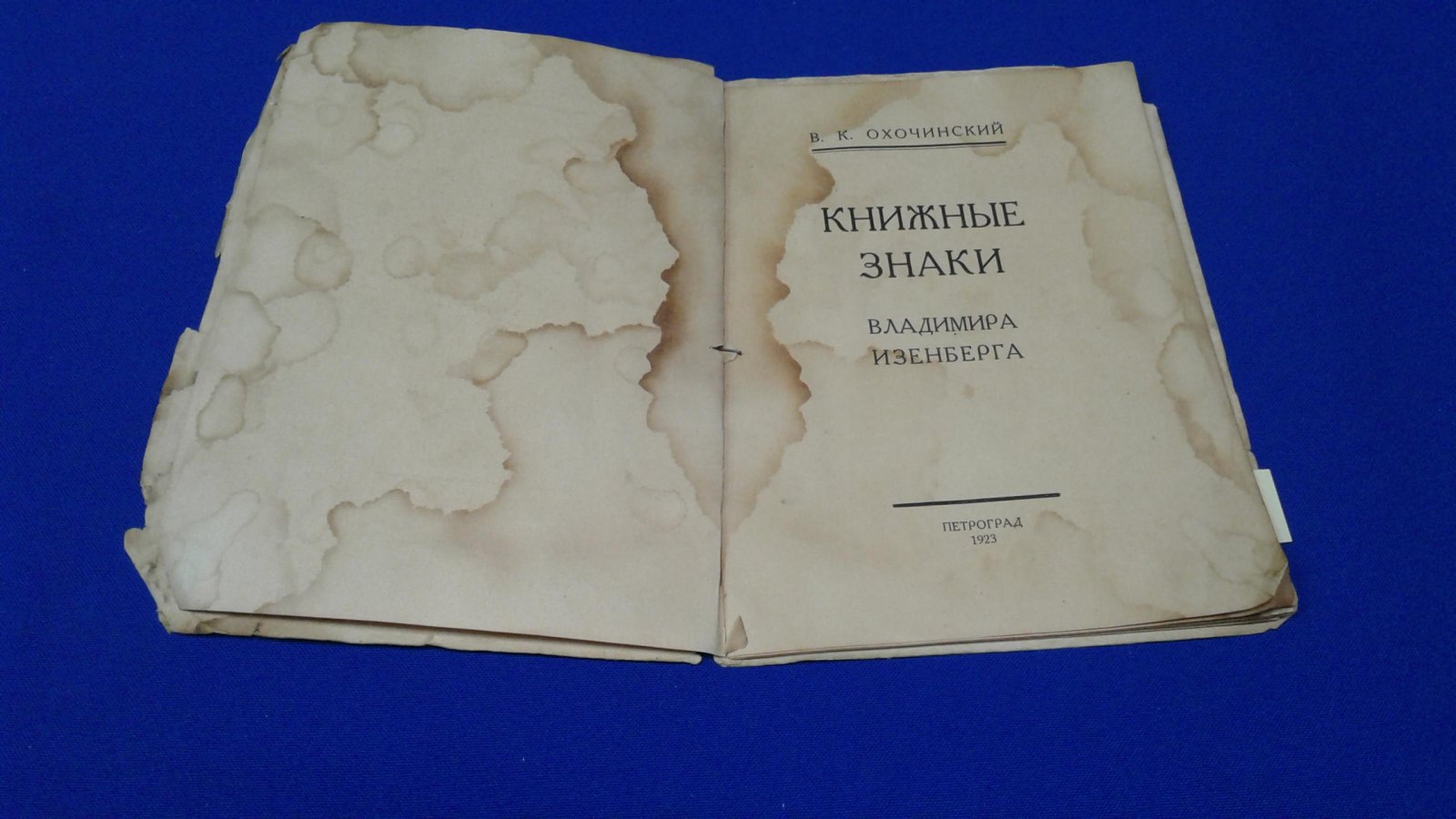 Охочинский В. К. Книжные знаки Владимира Изенберга.