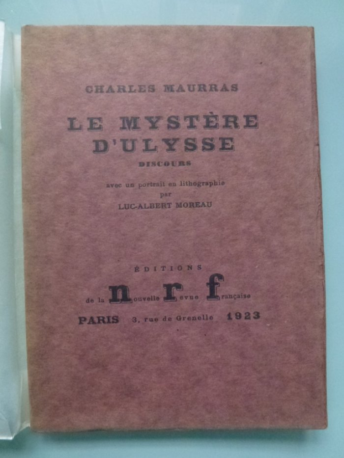 Maurras Charles (Шарль Моррас). Le mystere d`Ulysse.