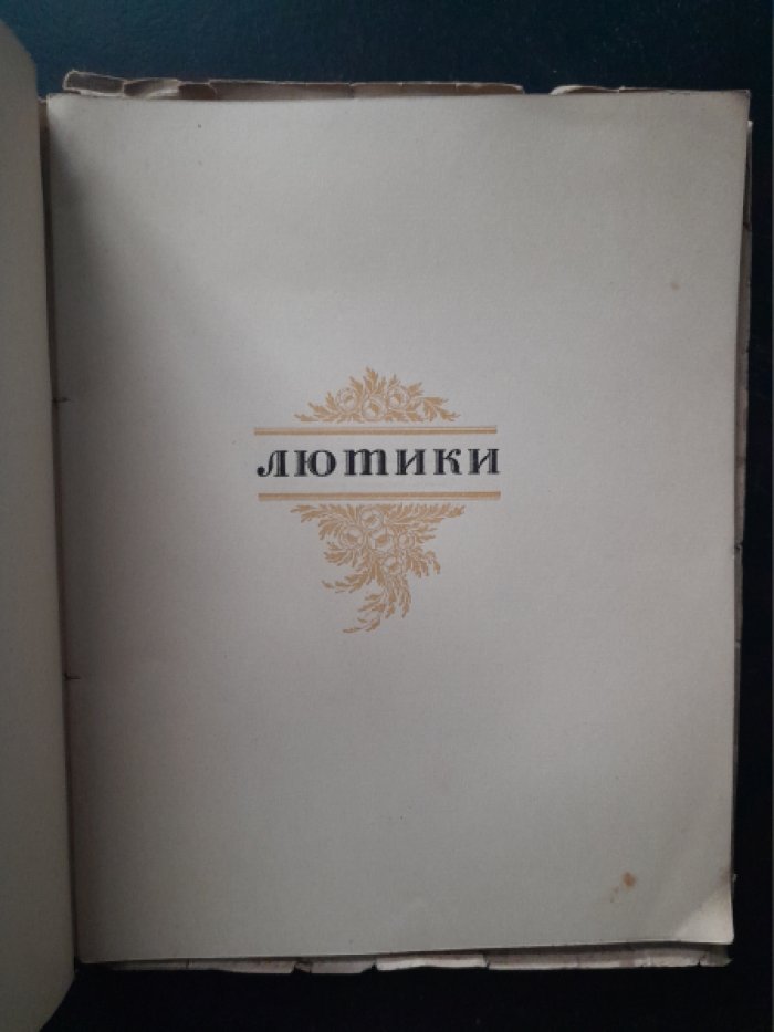 Бутягина В. Лютики.