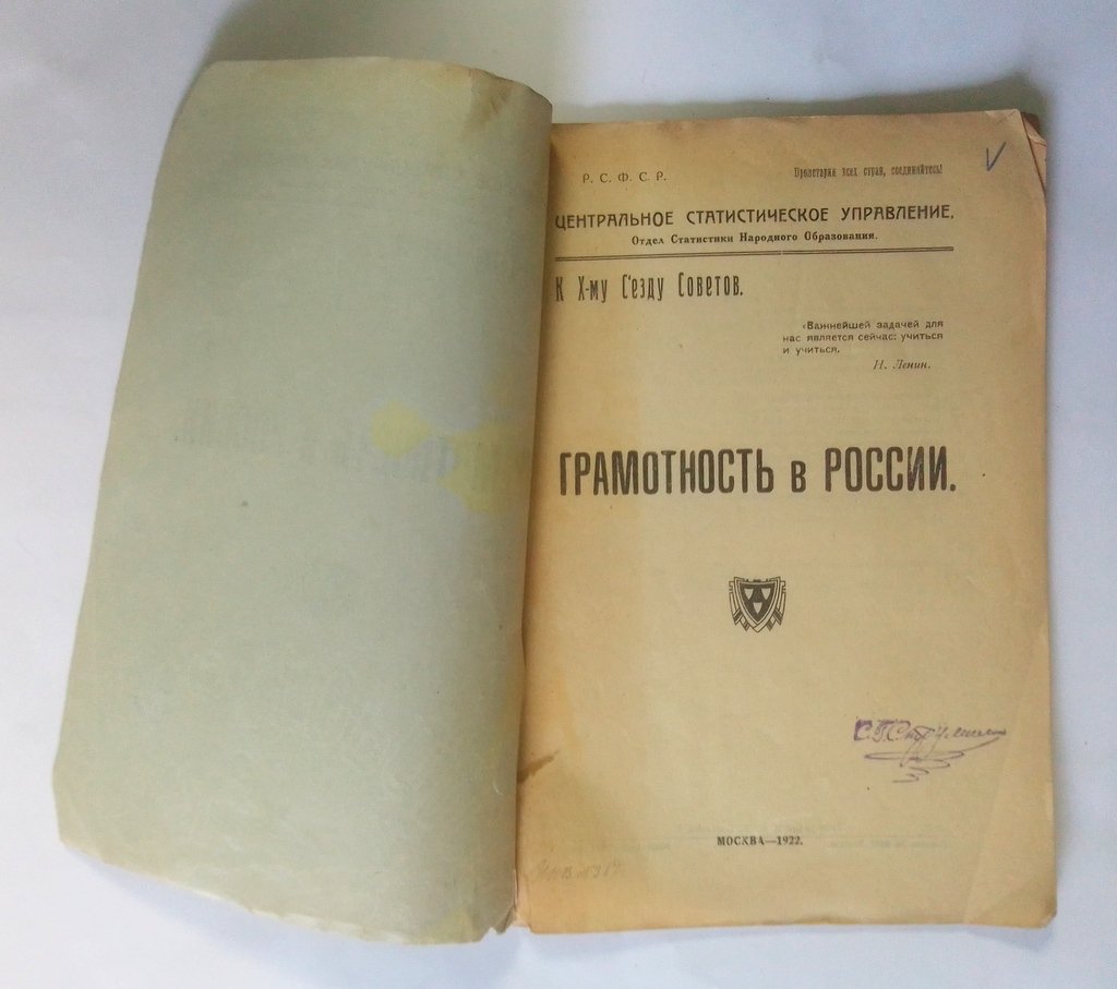 Грамотность в России.