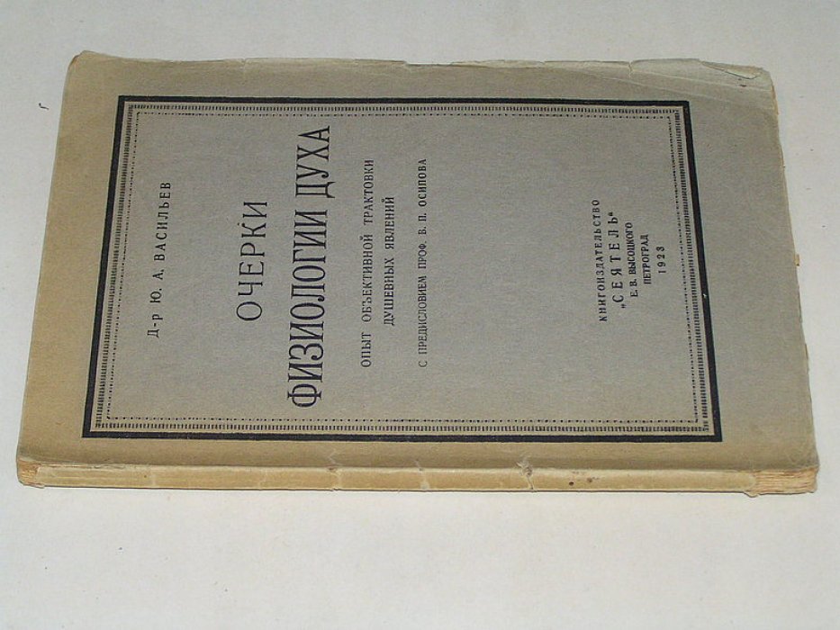 Васильев Ю.А. Очерки физиологии Духа.