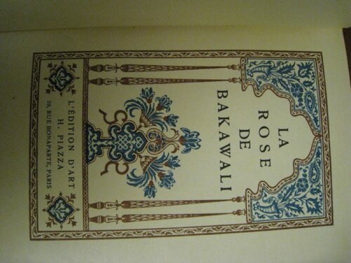 Зворыкин Борис (художник). La rose de Bakawali.