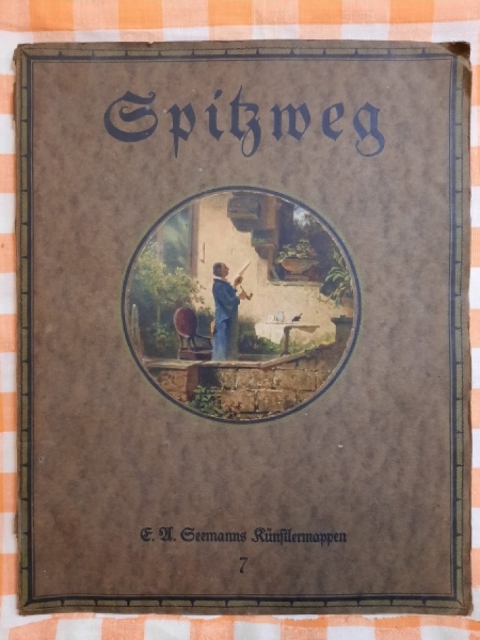 Spitzweg, Carl. Acht farbige Wiedergaben seiner Gemaelde (Восемь цветных репродукций его картин). На немецком языке