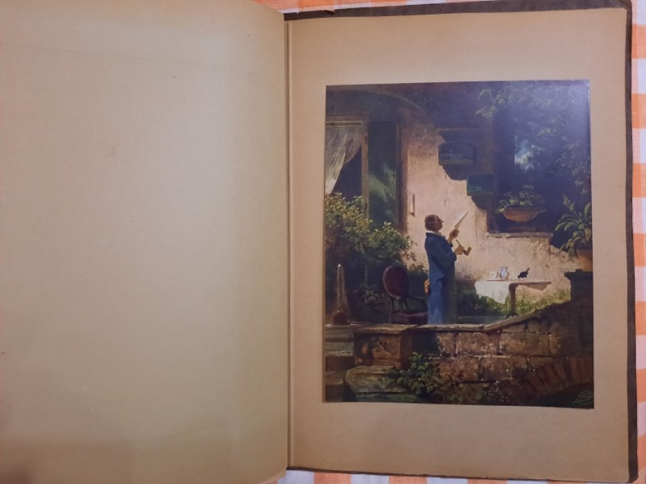 Spitzweg, Carl. Acht farbige Wiedergaben seiner Gemaelde (Восемь цветных репродукций его картин). На немецком языке