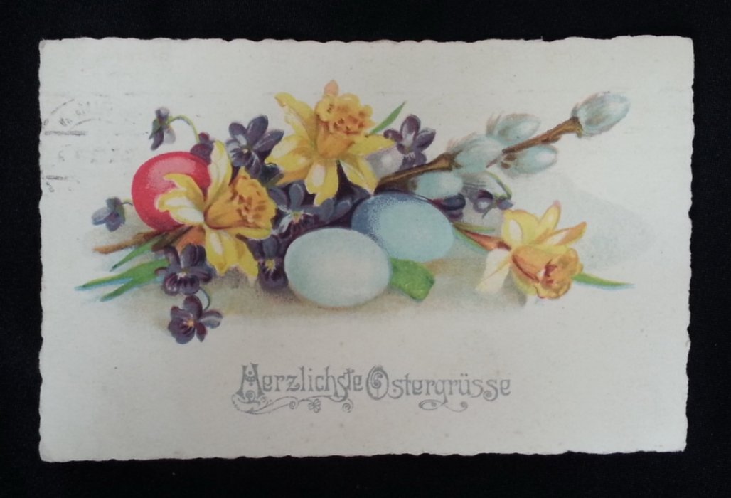 Herzlichste Ostergrusse. Открытка