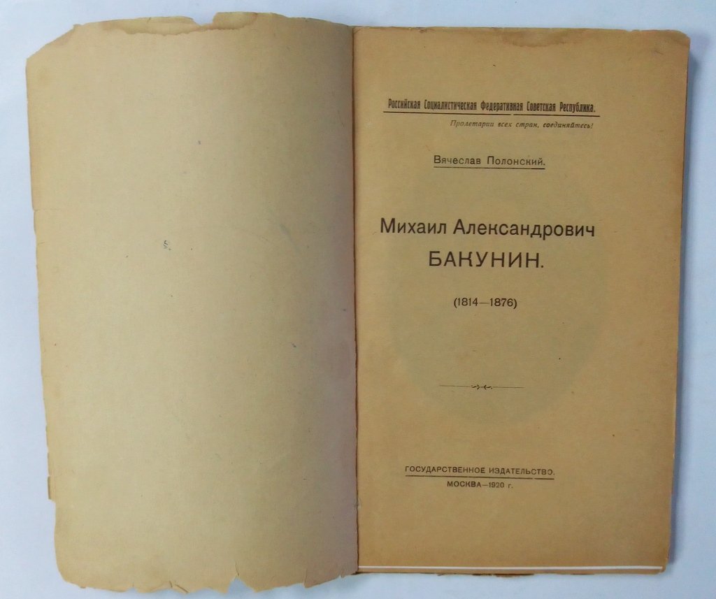 Полонский В. Михаил Александрович Бакунин.