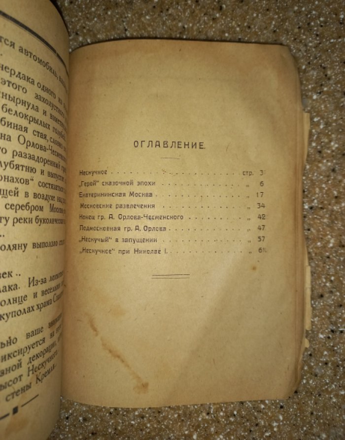 Соколов Д.С. Нескучное. Б. Подмосковная гр. Орлова-Чесменского. Историко-бытовой очерк