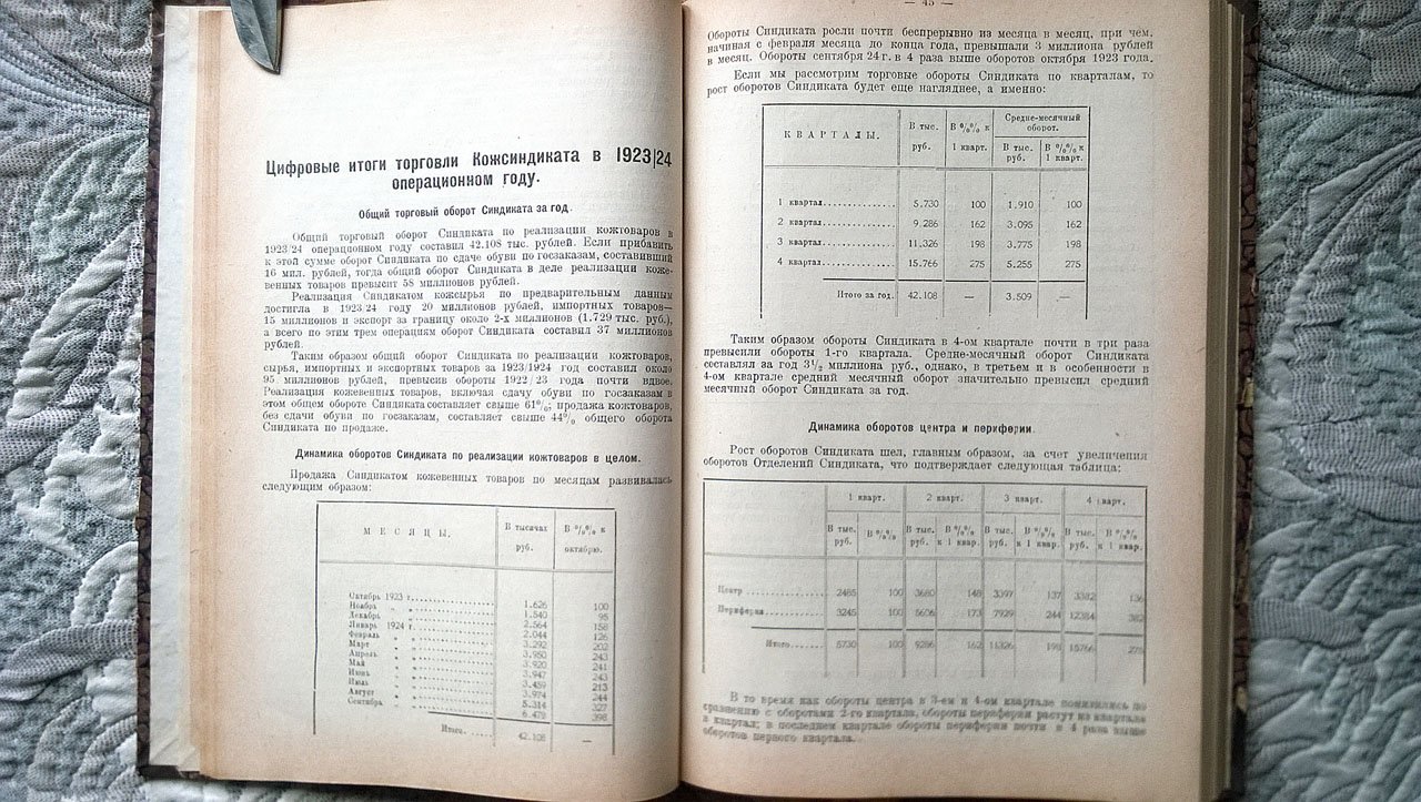Синдицированная кожевенная промышленность за 1923-24 г.