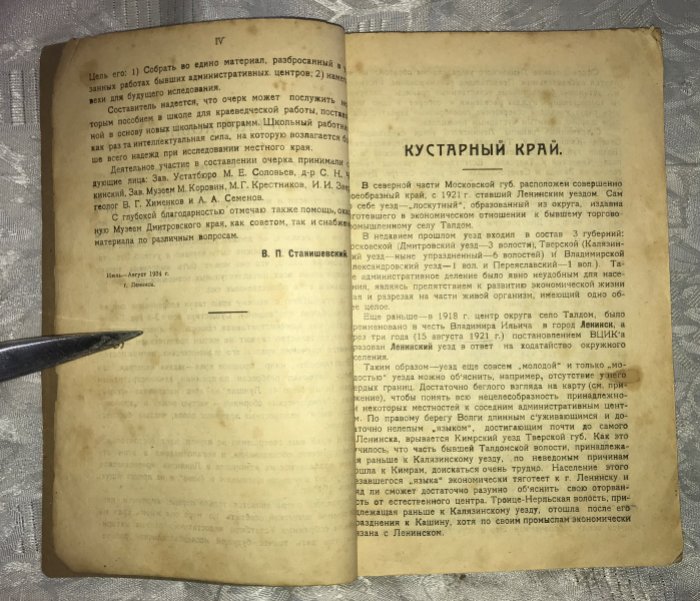 Станишевский В.П. Кустарный край (Ленинискй уезд Московской губернии). Статистико-экономический очерк.