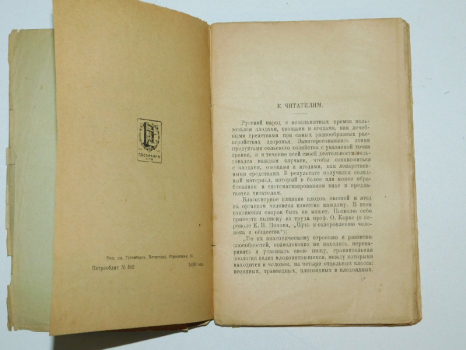 Никольский В.Н. Целебные свойства плодов, овощей, ягод, меда.