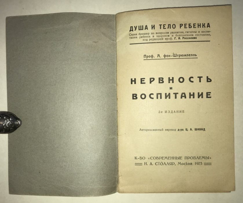 Штрюппель А. Нервность и воспитание.