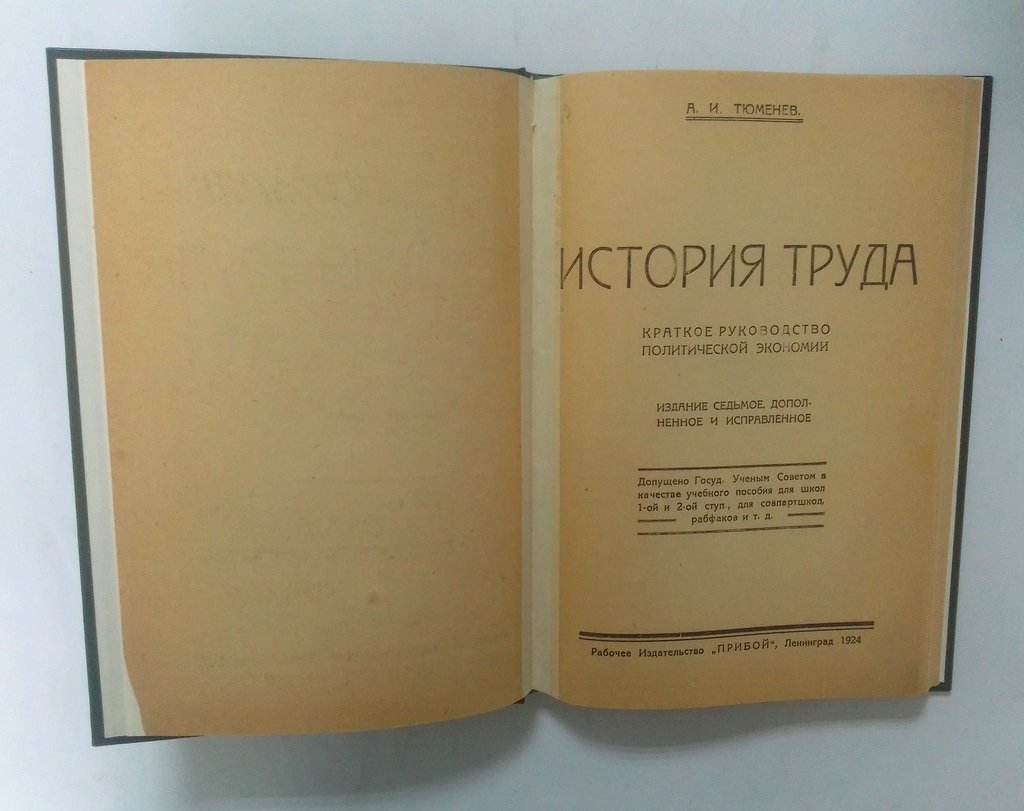 Тюменев, А.И. История труда.