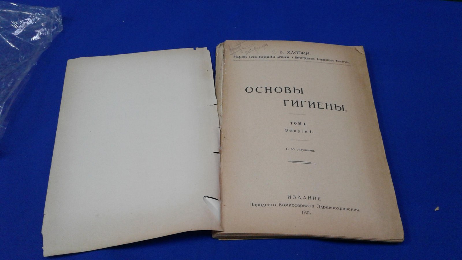 Хлопин Г. В. Основы гигиены.