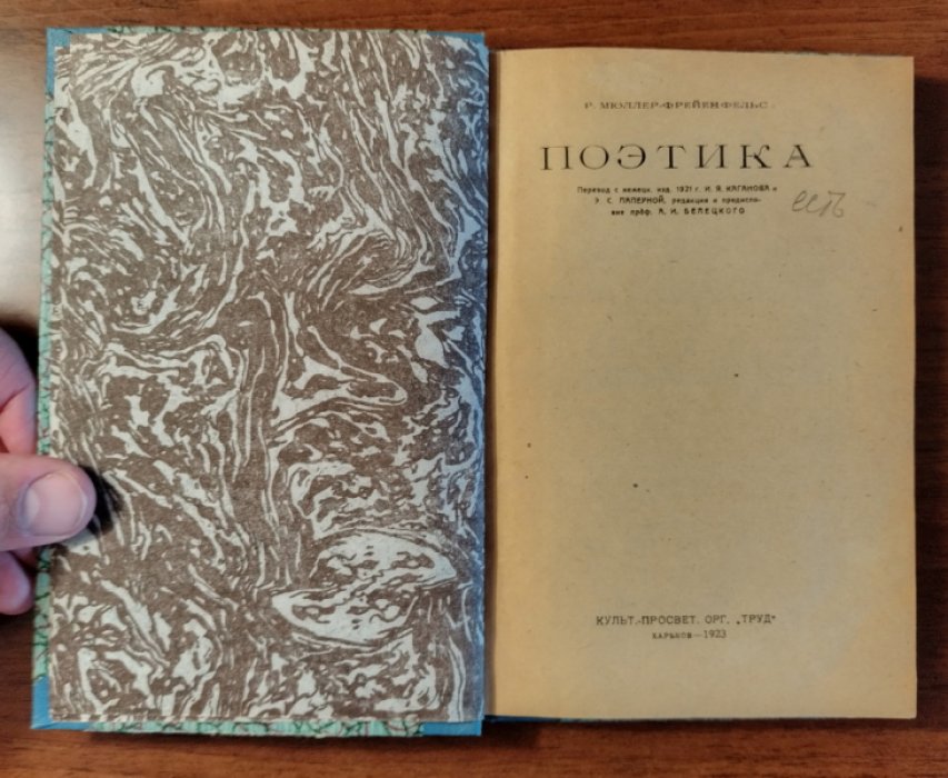 Мюллер-Фрейенфельс Р. Поэтика.