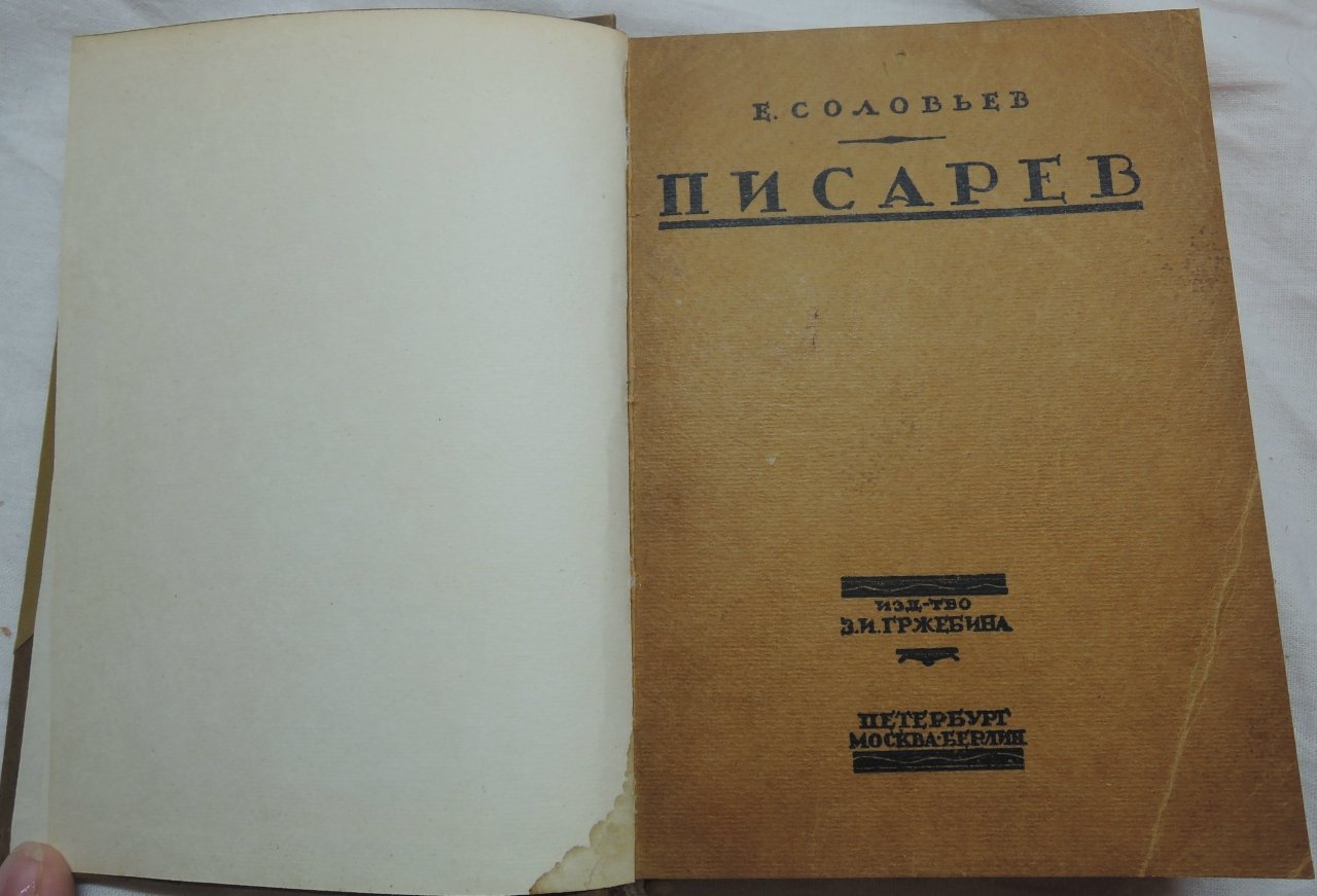 Соловьев Е. Д.И. Писарев
