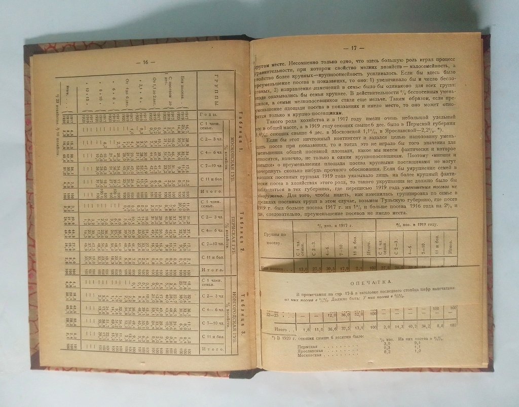 Экономическое расслоение крестьянства в 1917 и 1919 г.