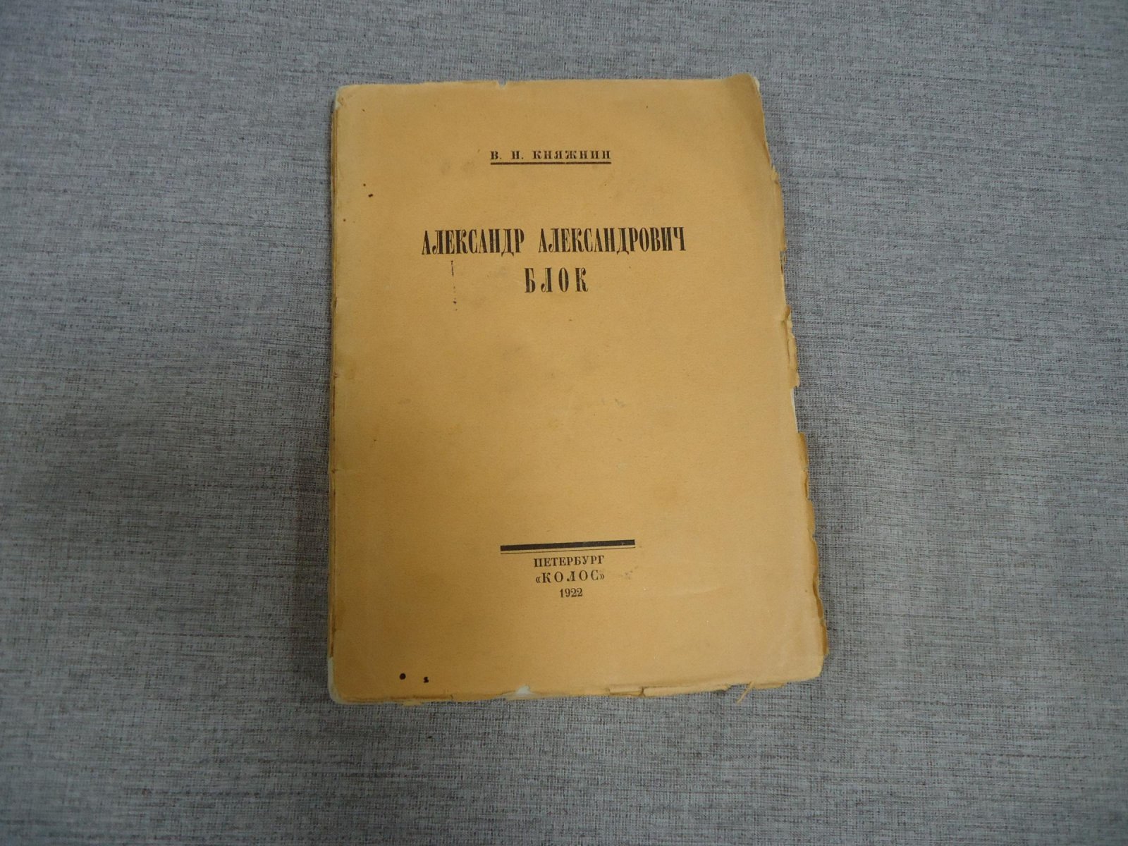Княжнин В.Н. Александр Александрович Блок.