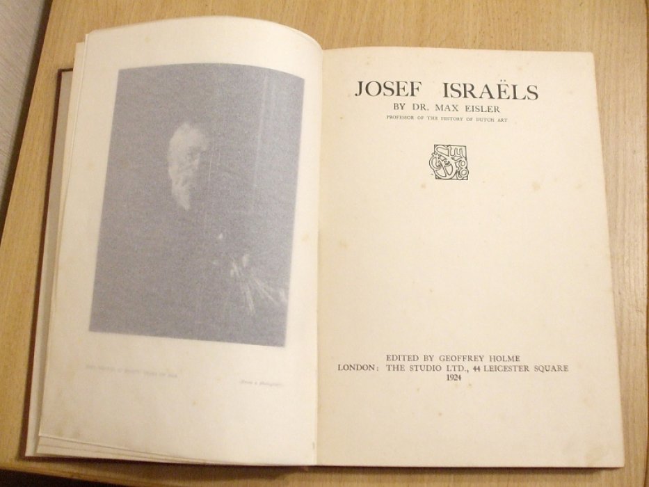 Eisler М., professor of history of dutch art Josef Israels, Йозеф Исраэлс.