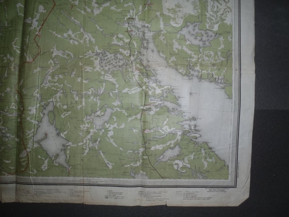 Специальная карта Европейской России, декабрь 1921г., лист 37/22. Озеро Пявозеро/Кандалакша