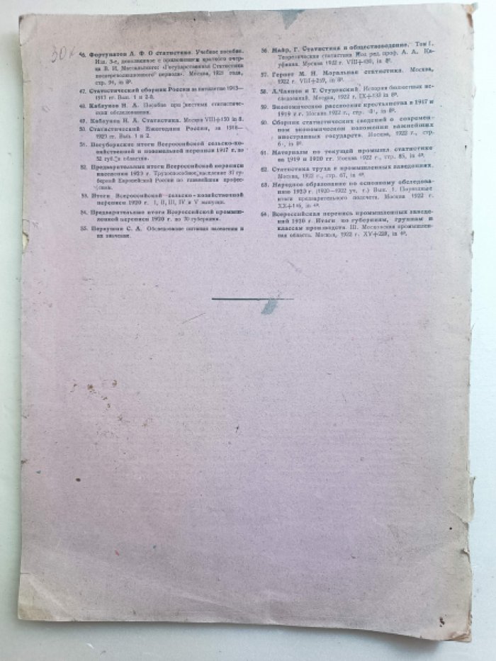 Итоги всероссийской сельско-хозяйственной переписи 1920 г. Том II. Выпуск 6. в границах на 1 марта 1922г.