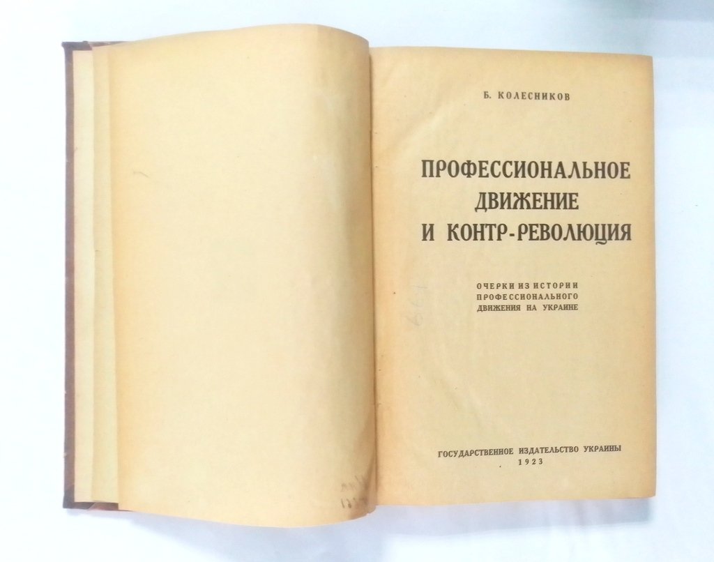 Колесников, Б. Профессиональное движение и контр-революция.