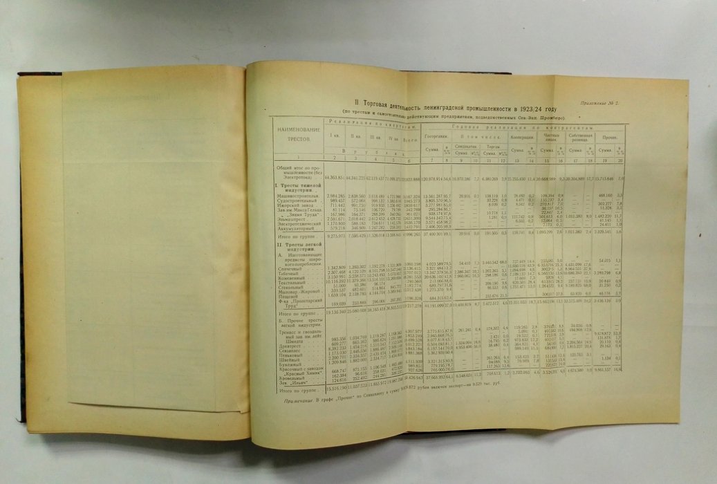 Промышленность Ленинграда и области 1923-24 г.