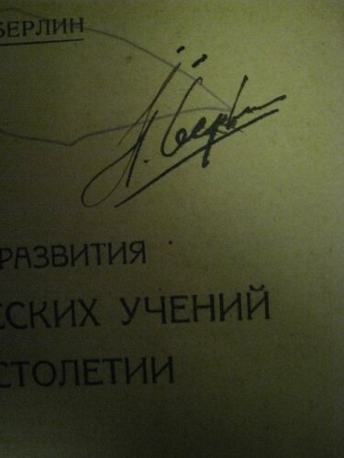 Берлин П.А. Очерк развития экономических учений в XIX столетии.