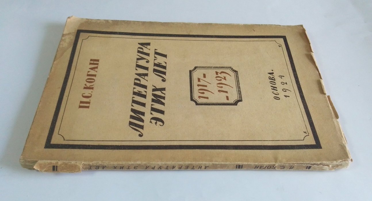 Коган, П.С. Литература этих лет.