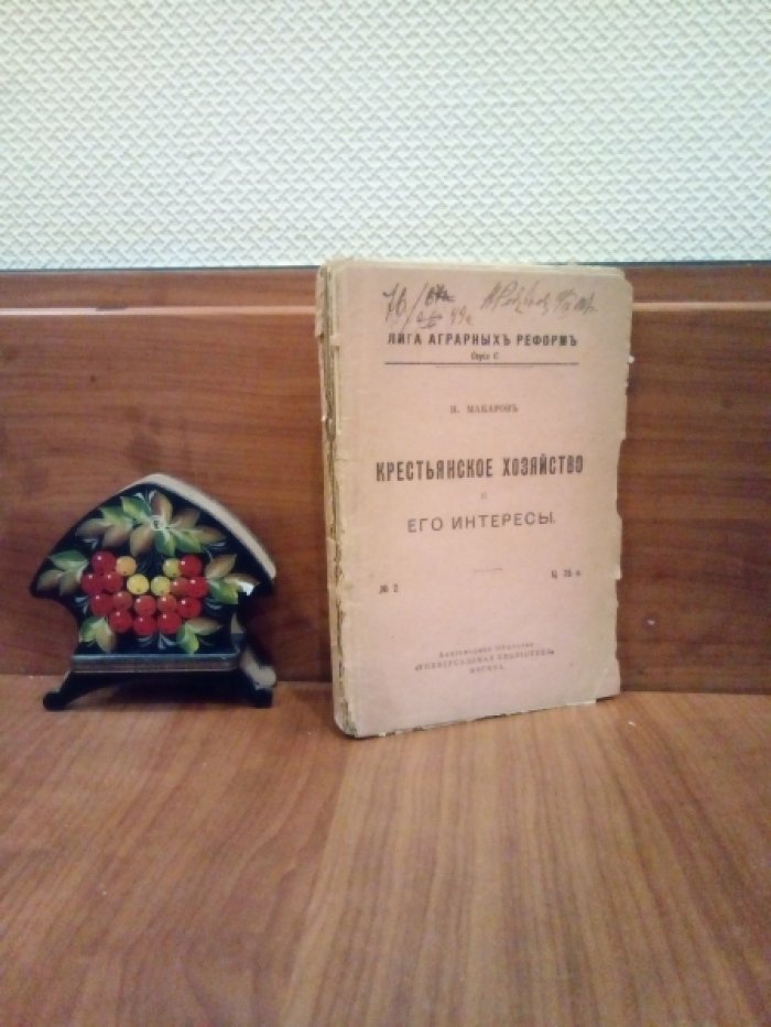 Макаров Н. Крестьянское хозяйство и его интересы.