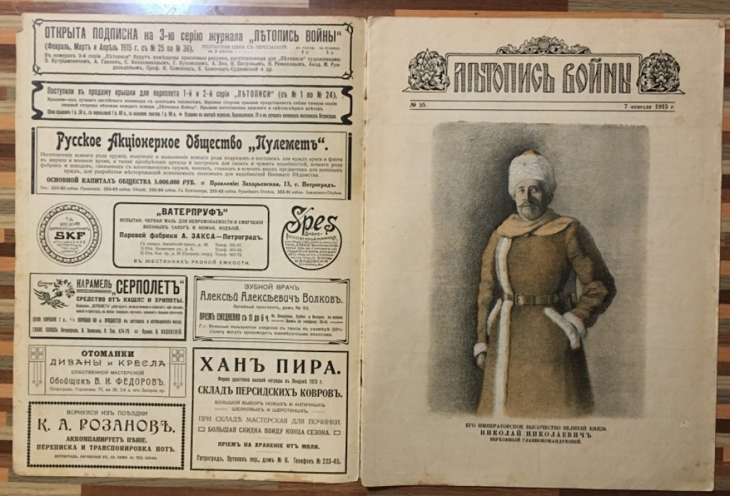Летопись войны 1914-15гг. Журнал. Номер 25. 7 февраля 1915г.
