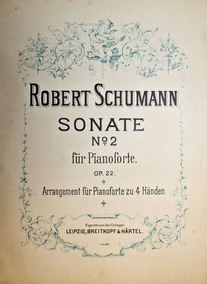 Schumann R. Sonate 2 fur pianoforte. Op. 22.