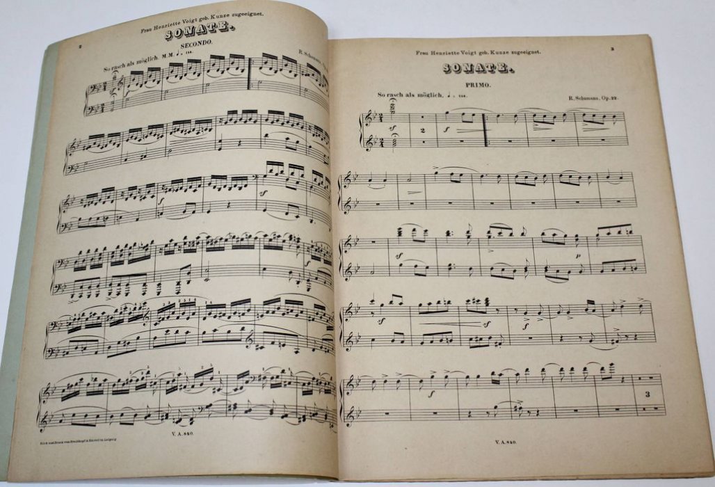 Schumann R. Sonate 2 fur pianoforte. Op. 22.