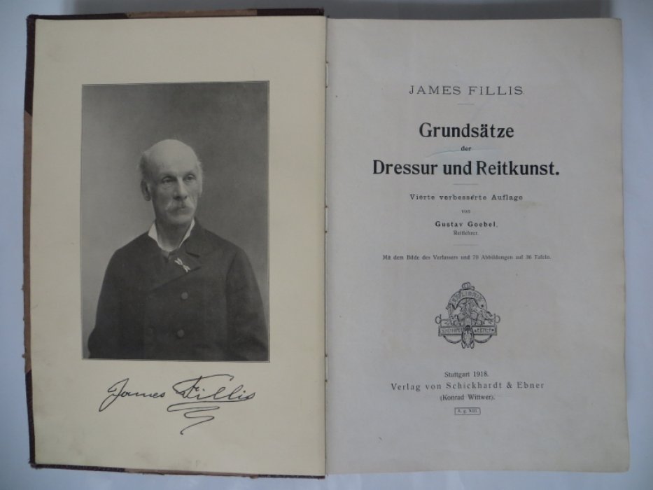 James Fillis /Джеймс Филлис/. Grundsatze der Dressur und Reitkunst /Принципы выездки и верховой езды/.