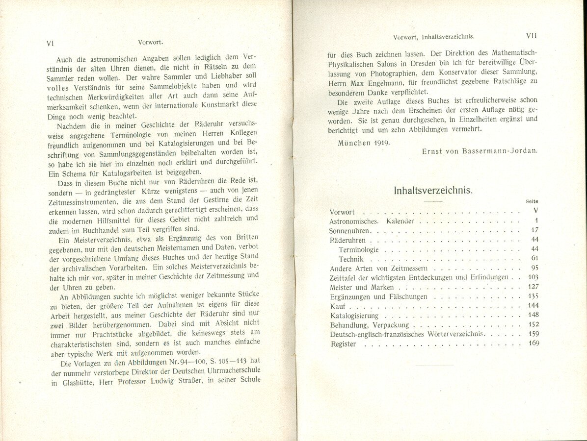 v. Bassermann-Jordan Часы.