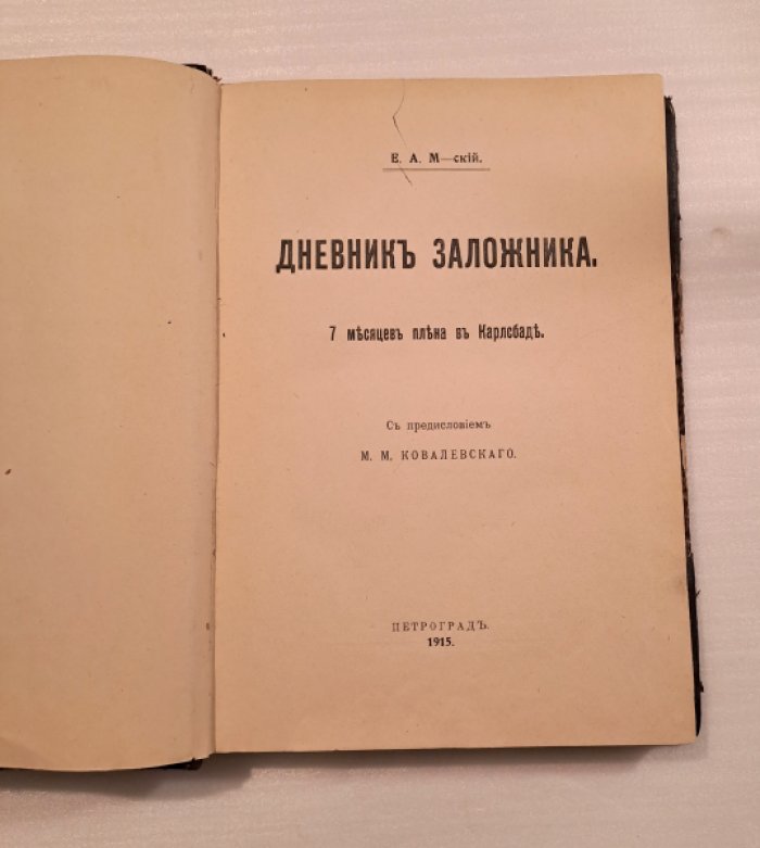 М-ский Е.А. Дневник заложника.7 месяцев плена в Карлсбаде.