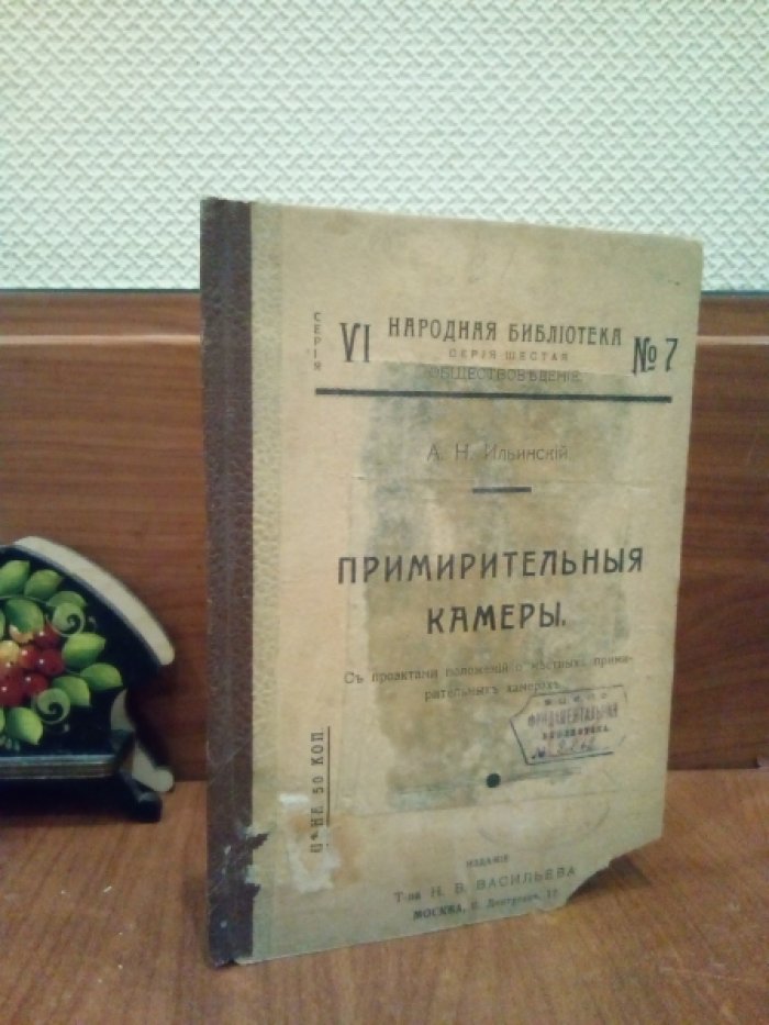 Ильинский А. Н. Примирительные Камеры.