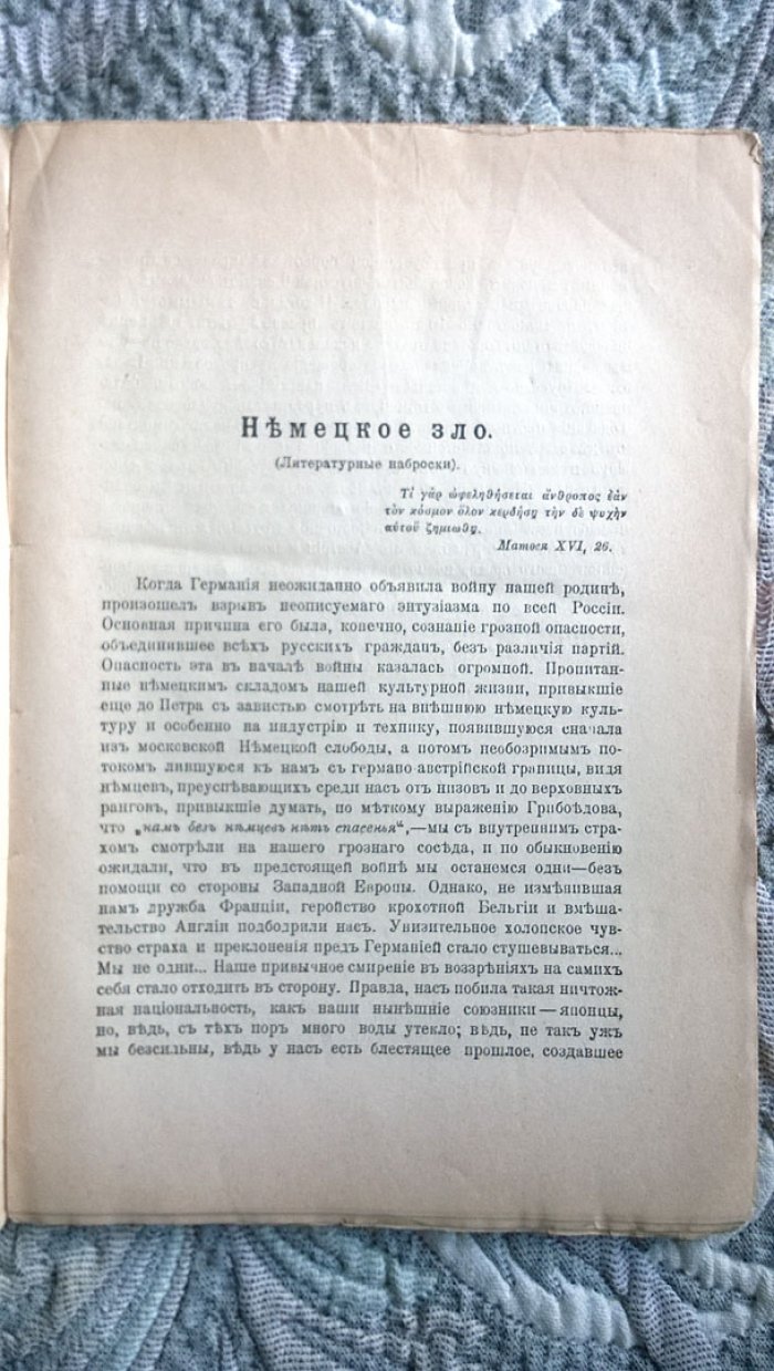 «Немецкое зло». Сборник статей, посвященных вопросу о борьбе с нашей «внутренней Германией».