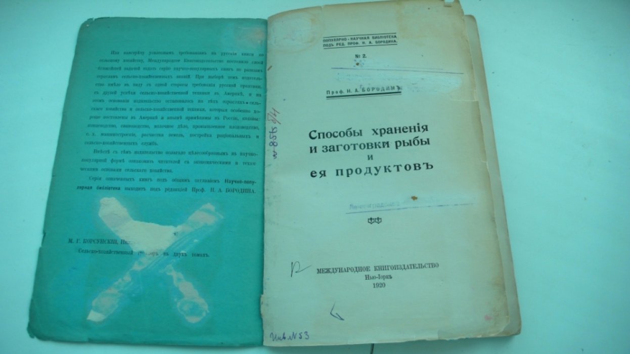 Бородин Н.А. Способы хранения и заготовки рыбы и ее продуктов.